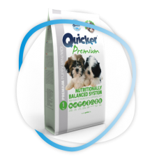 Quicker Premium Puppy Mini/Midi - полнорационный корм для щенков мелких и средних пород, птица и рис
