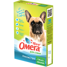 Фармавит Омега NEO+ - витаминное лакомство для собак Свежее Дыхание (имбирь, мята), 90 табл (арт. 76335)