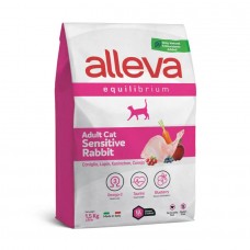 Alleva Equilibrium Adult Sensitive Rabbit & Rice - сухой корм для взрослых кошек с чувствительным пищеварением, с кроликом и рисом