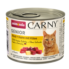 Carny Senior - консервы для пожилых кошек от 7 лет, говядина, курица, сыр, 200 г (арт. 83710)