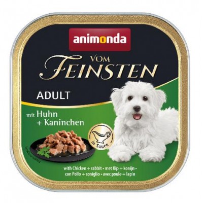 Vom Feinsten Adult - консервы для взрослых собак, кролик в соусе, 150 г (арт. 82335)
