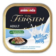 Vom Feinsten Milkies - консервы для кошек, кусочки кролика в сливочном соусе, 100 г. (арт. 83010)
