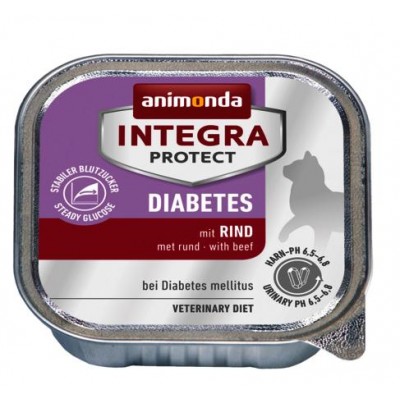 Animonda Integra Protect Cat Diabetes - лечебные консервы для кошек при диабете, с говядиной, 100 г (арт. 86838)