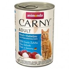 Carny Adult - консервы для кошек, говядина, треска, петрушка (арт. 83701, 83717)