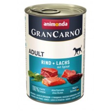 GranCarno Original Adult - консервы для собак (лосось, шпинат), 400 г (арт. 82754)