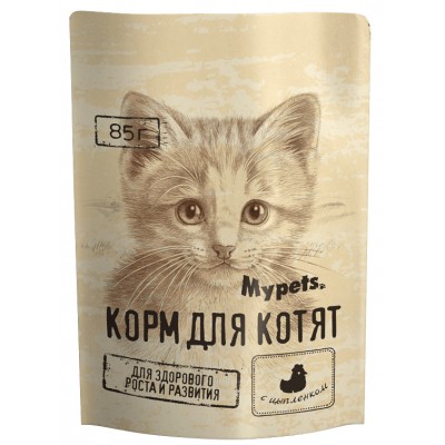 MyPets - влажный корм для котят, с цыпленком, 85 г