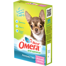 Фармавит Омега NEO+ - витаминное лакомство для щенков Веселый щенок, 60 табл (арт. 76298)