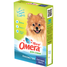 Фармавит Омега NEO+ - витаминное лакомство для собак Блестящая Шерсть (с биотином), 90 табл (арт. 76472)