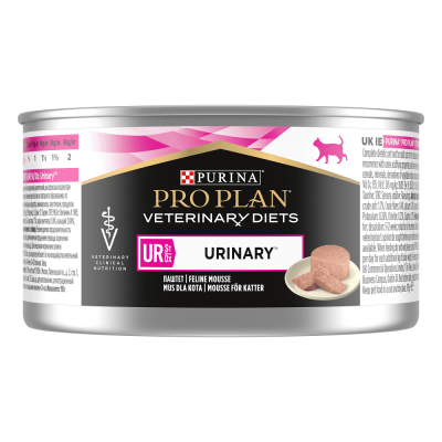 Pro Plan Veterinary Diets UR St/Ox Urinary - диетический влажный корм для взрослых кошек при болезни мочекаменных путей, с индейкой, 195 г
