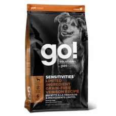 GO! Sensitivities Limited Ingredient Grain-Free Venison 22/12 беззерновой корм для собак всех пород и возрастов с олениной для чувствительного пищеварения