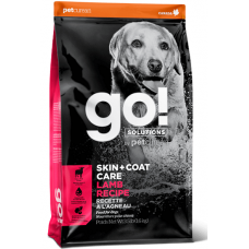 GO! SKIN + COAT Lamb Meal Recipe 22/14 корм для щенков и собак со свежим ягненком 