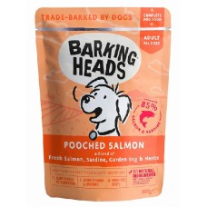 Barking Heads - пауч для собаки с лососем и сардинами "Мисочку оближешь", Pooched Salmon (300 г)