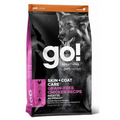 GO! SKIN + COAT Grain Free Chicken Recipe 26/14 беззерновой корм для собак всех возрастов с цельной курицей