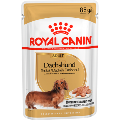 Royal Canin Dachshund Adult - паштет для взрослых такс 85 гр.х12 шт.