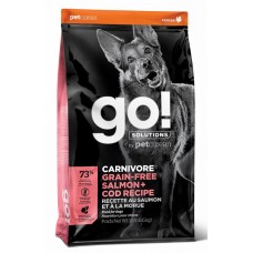 GO! CARNIVORE GF Salmon + Cod Recipe DF 34/16 беззерновой корм для собак всех возрастов c лососем и треской 