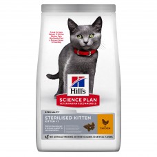 Hill's Science Plan Sterilised Kitten - сухой корм для стерилизованных котят, с курицей