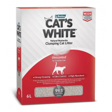 Cat's White Box Premium Natural - комкующийся бентонитовый наполнитель для кошачьего туалета, без запаха