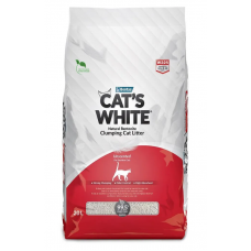 Cat's White Natural Unscented - комкующийся бентонитовый наполнитель для кошачьего туалета, без запаха