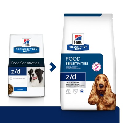  Hill's Prescription Diet z/d Food Sensitivities - сухой диетический гипоаллергенный корм для собак при пищевой аллергии 