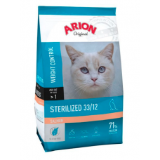 Arion Original Sterilised Salmon - сухой безглютеновый корм для стерилизованных кошек, с лососем