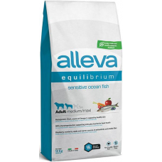 Alleva Equilibrium Adult Medium Maxi Sensitive Ocean Fish - сухой корм для взрослых собак средних и крупных пород, с океанической рыбой