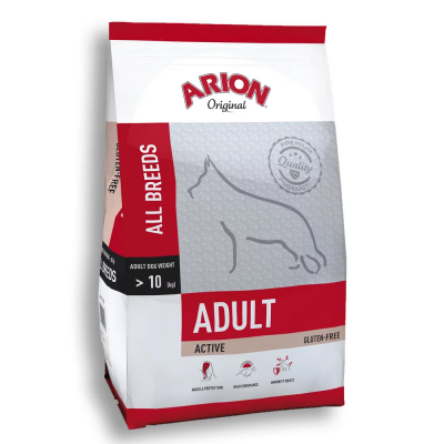 Arion Original Adult Active - сухой безглютеновый корм для активных взрослых собак, с птицей и рисом