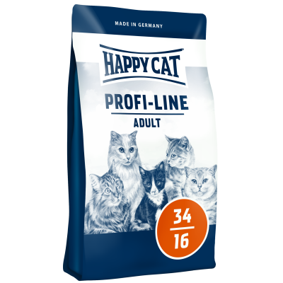 Happy Cat Profi-Line Adult Salmon - cухой корм для взрослых кошек, с лососем