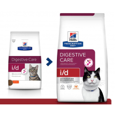 Hill's Prescription Diet i/d Digestive Care - сухой диетический корм для кошек при расстройствах пищеварения, жкт, с курицей  