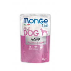 Monge Grill Pouch Adult Pork - влажный корм для собак, с кусочками свинины, 100 г