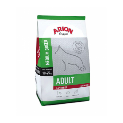 Arion Original Medium Adult Lamb - сухой безглютеновый корм для взрослых собак средних пород, с ягненком и рисом