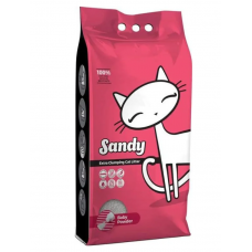 Sandy Baby Powder - комкующийся бентонитовый наполнитель для кошачьего туалета, с ароматом детской присыпки