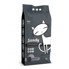 Sandy Active Carbon - комкующийся бентонитовый наполнитель для кошачьего туалета, с активированным углем