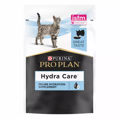 Pro Plan Hydra Care - дополнительный корм для кошек, помогает увеличить потребление жидкости, при заболеваниях нижнего отдела мочевыводящих путей