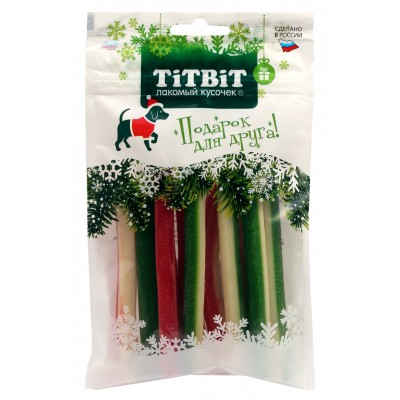 TitBit Лакомство для собак Снеки жевательные рождественские, 100 г (арт. 025208)