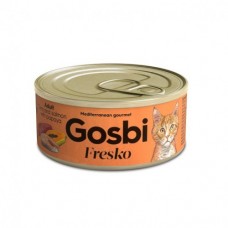 Gosbi Adult Tuna Salmon Papaya консервы для взрослых кошек с лососем и тунцом 70 гр.