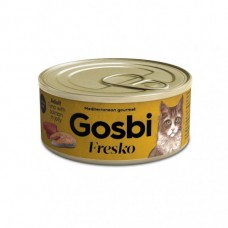 Gosbi Adult Tuna Salmon консервы для взрослых кошек с лососем и тунцом в желе 70 гр.