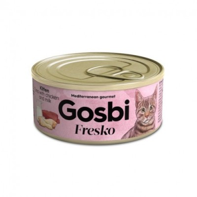 Gosbi Kitten Tuna Chicken Milk влажный корм для котят с тунцом, курицей и молоком 70 гр.