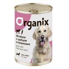 Organix - беззерновые консервы для собак Ягненок с рубцом и морковью