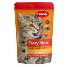 Sanal лакомство для котов, со вкусом печени (звёздочки), 40 гр (арт. ВЕТ SC3880) 