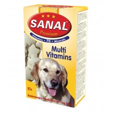 Sanal Premium Vitamins - мультивитаминный комплекс для собак на основе пивных дрожжей, 85 табл (арт. ВЕТ SD2700) 