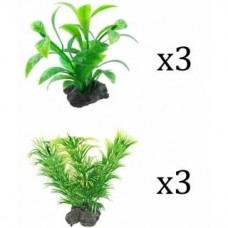 Tetra DecoArt Plantastics XS Green - Пластмассовые растения с грузом (арт. 280830/710615)