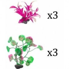 Tetra DecoArt Plantastics XS Pink - Пластмассовые растения с грузом (арт. 280892/710618)