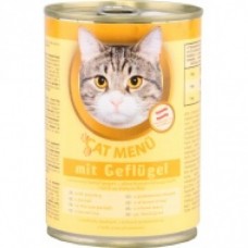 Cat Menu консервированный корм для взрослых кошек с домашней птицей, 415 гр. (20 шт.)