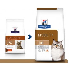 Hill's Prescription Diet j/d Joint Care - сухой диетический корм для кошек, способствует поддержанию здоровья и подвижности суставов, с курицей 