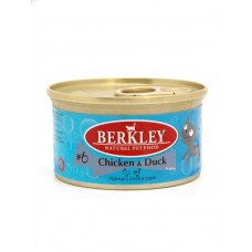 Berkley Cat №6 Chicken & Duck  - консервы для взрослых кошек, с курицей и уткой в соусе, 85 г (арт. 810355)