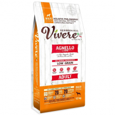 Vivere Adult Maxi Lamb Low Grain - низкозерновой сухой корм для взрослых собак крупных пород, со свежим ягненком и бурым рисом