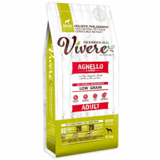 Vivere Adult Medium Lamb Low Grain - низкозерновой сухой корм для взрослых собак средних пород, со свежим ягненком и бурым рисом