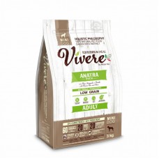 Vivere Adult Mini Duck Low Grain - низкозерновой сухой корм для взрослых собак мелких пород, с уткой