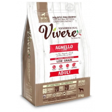 Vivere Adult Mini Lamb Low Grain - низкозерновой сухой корм для взрослых собак мелких пород, с ягненком