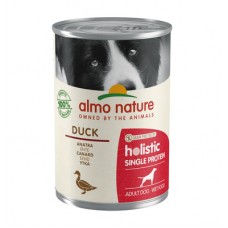 Almo Nature Holistic Single Protein Duck - консервы с уткой для собак с чувствительным пищеварением (монобелковый рацион), 400 г